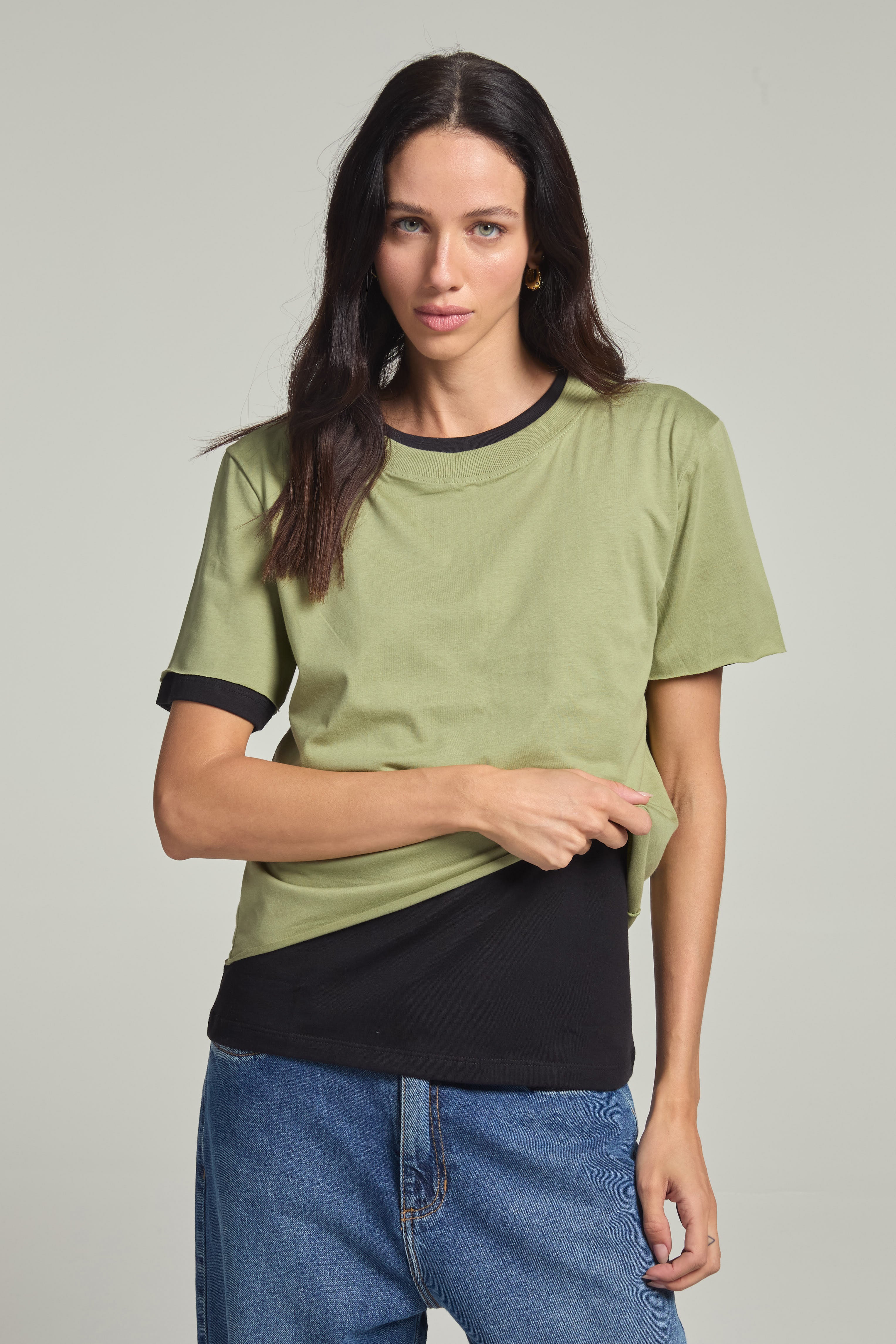 Camiseta Malha Corte Laser Matchá