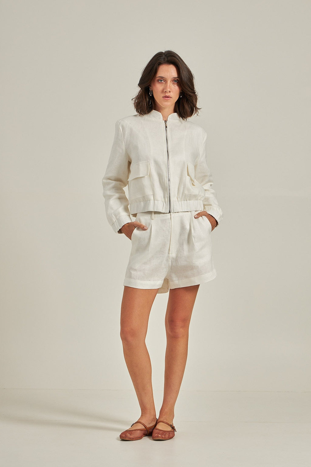 Short Linho - Branco
