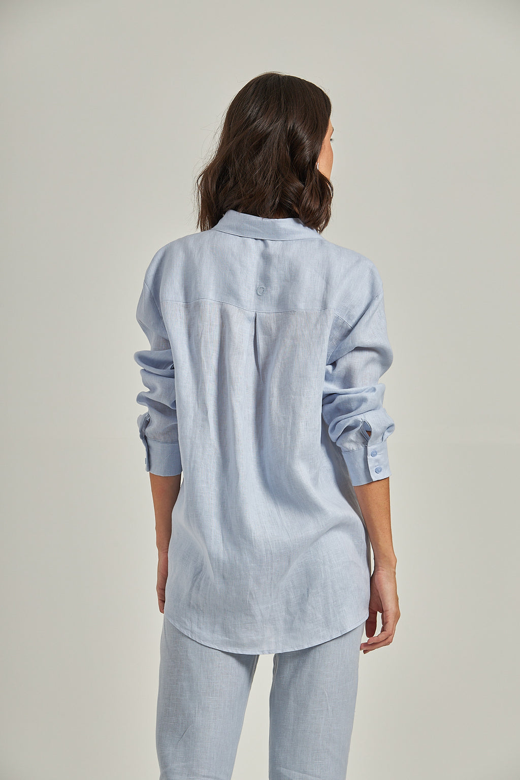 Camisa Linho - Azul