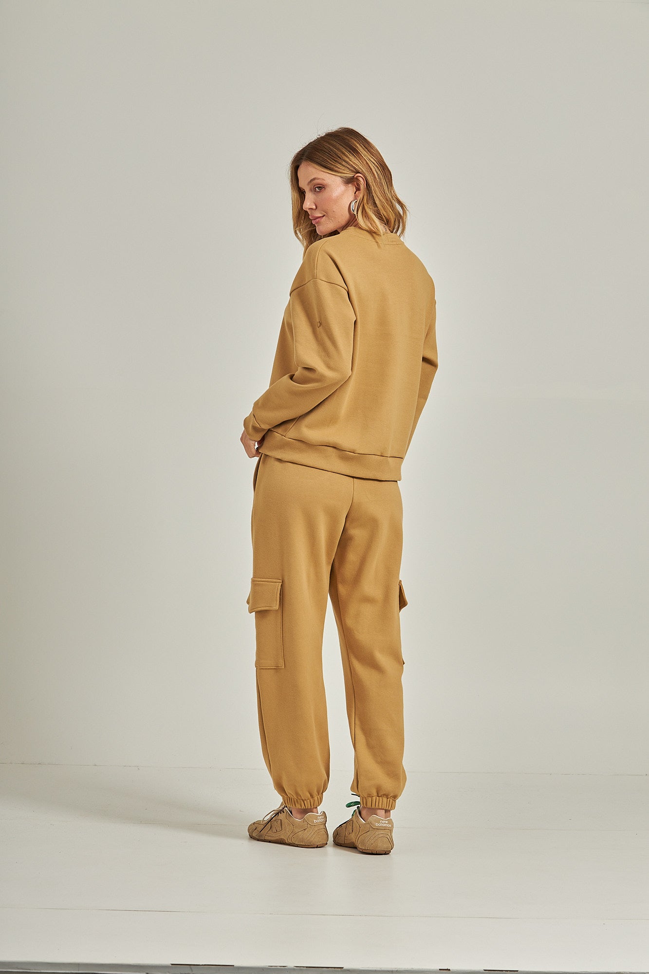 Calça jogger c/ bolso - Caramelo