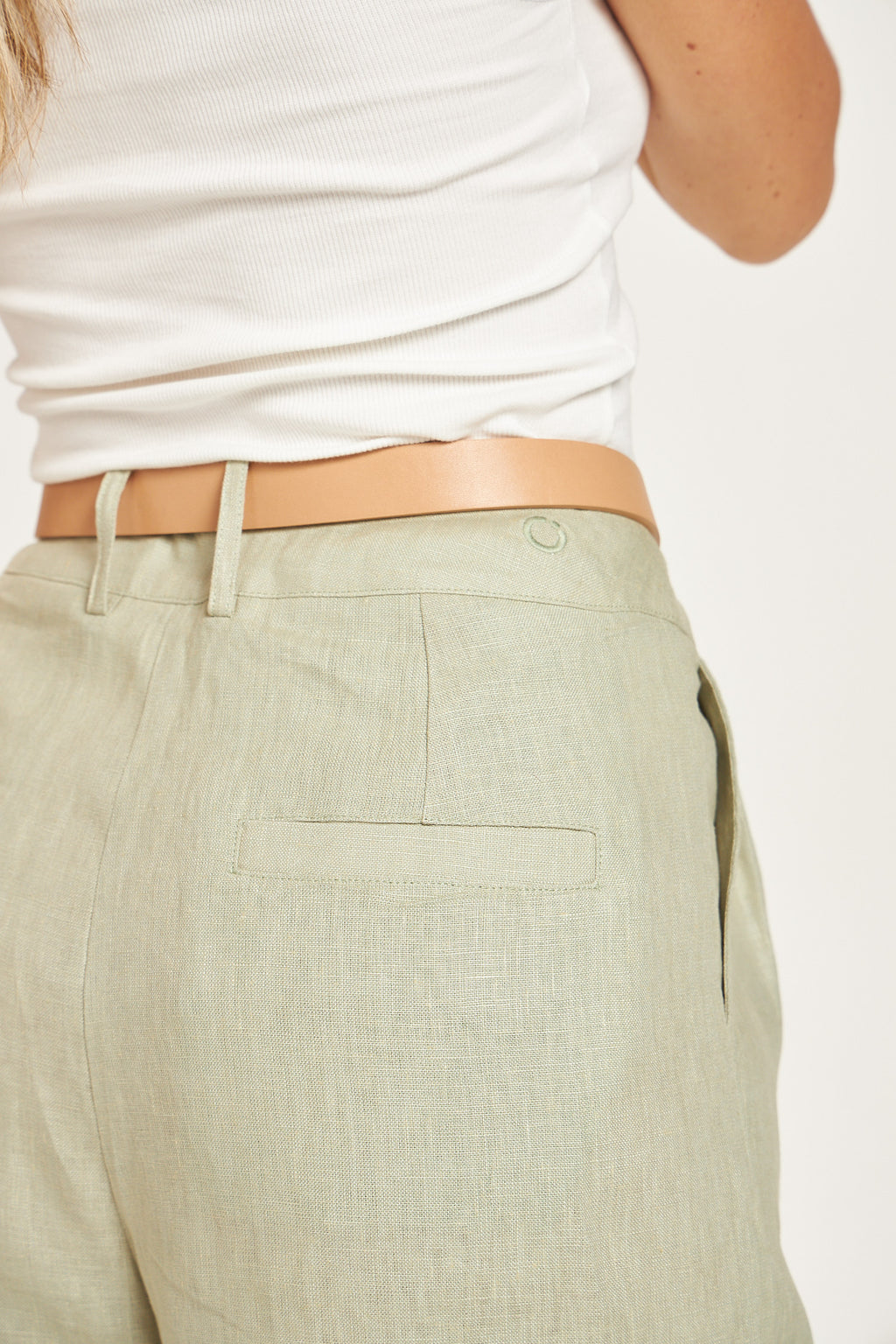 Calça Wide Leg Matchá