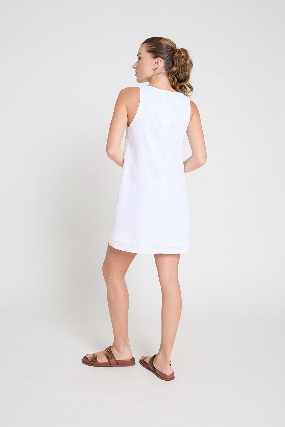 Vestido em linho - Branco