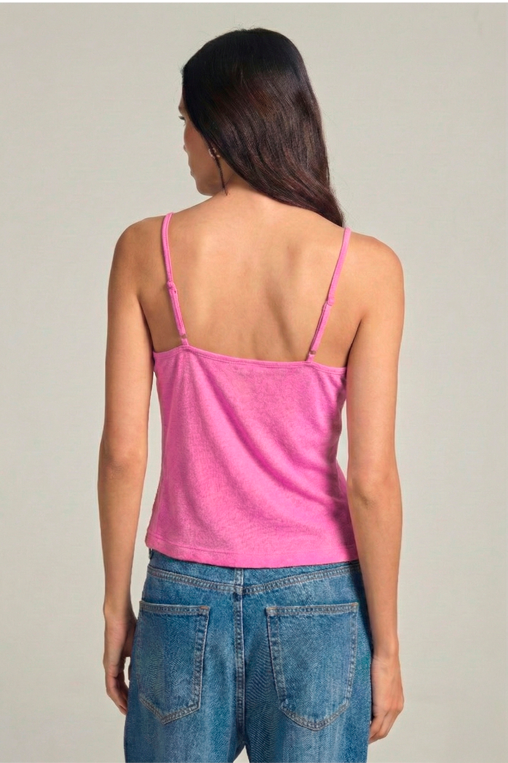 Regata alcinha em viscolinho - Lilás