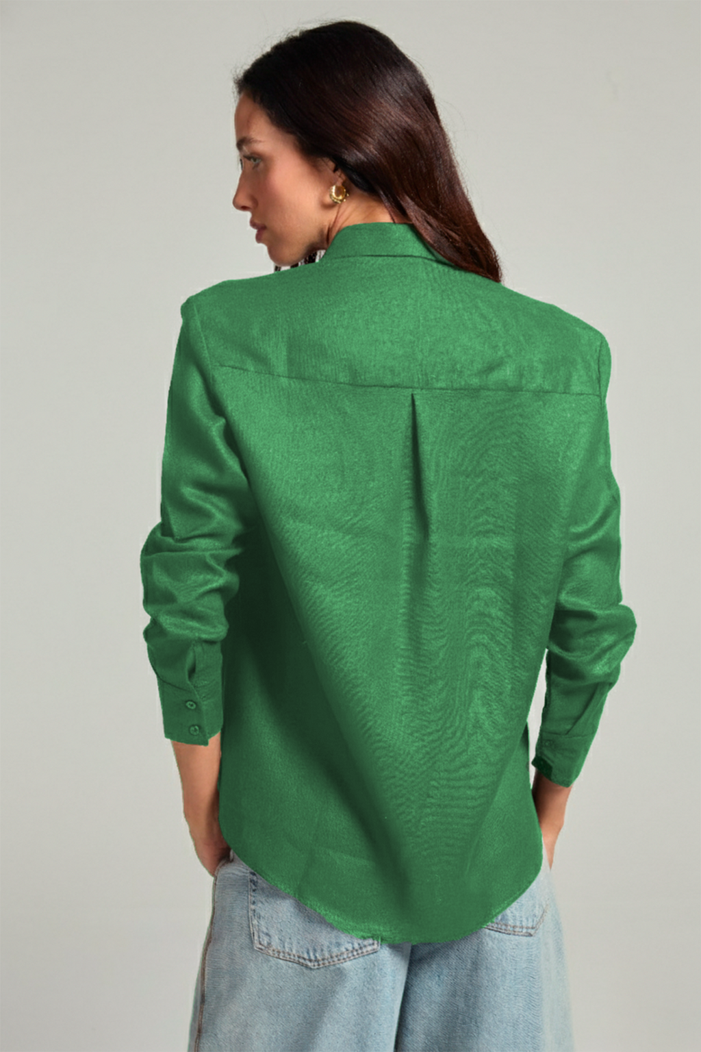 Camisa em linho - Verde