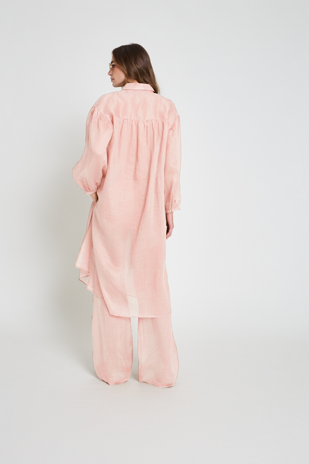 Chemise em voil - Rosa