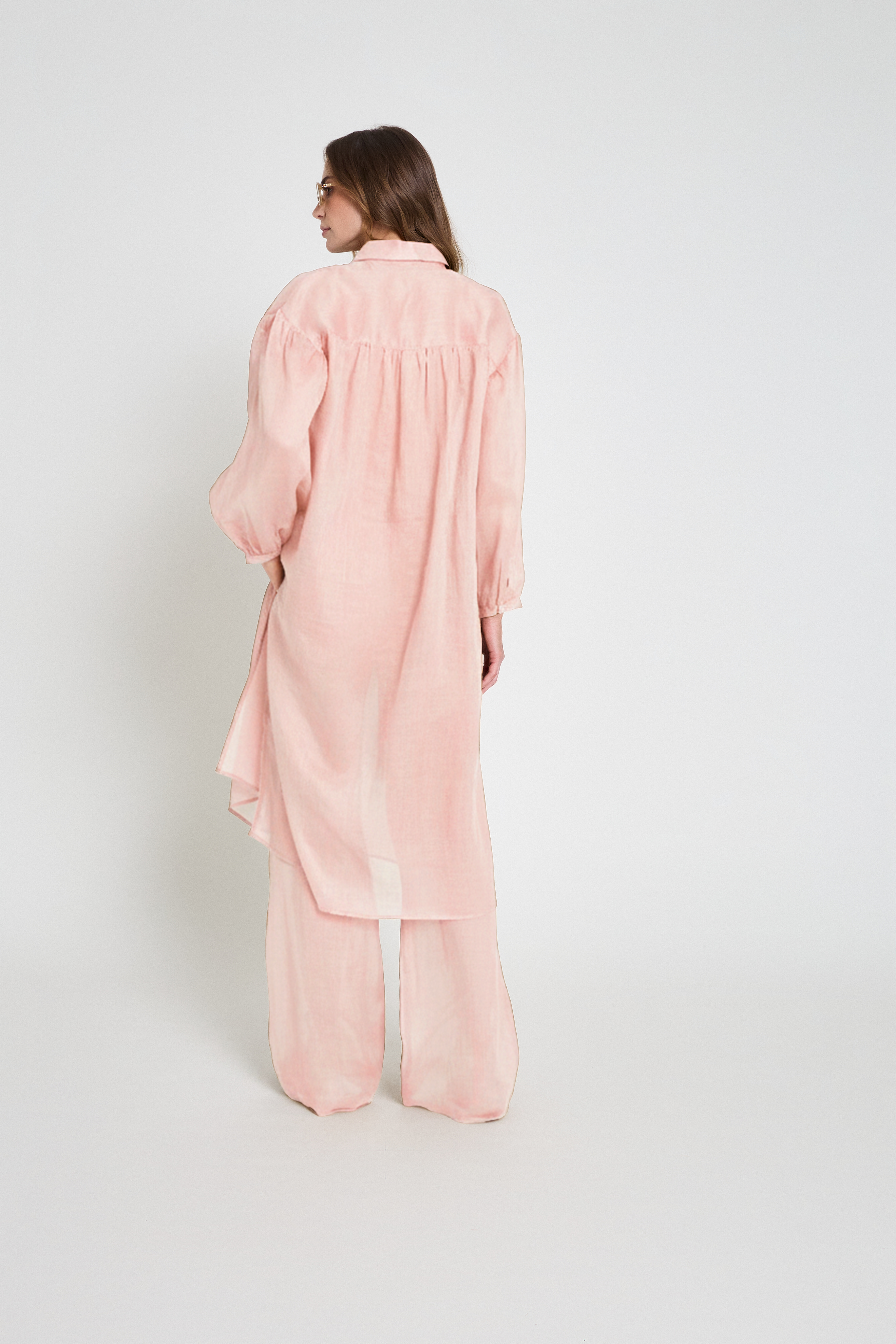 Chemise em voil - Rosa