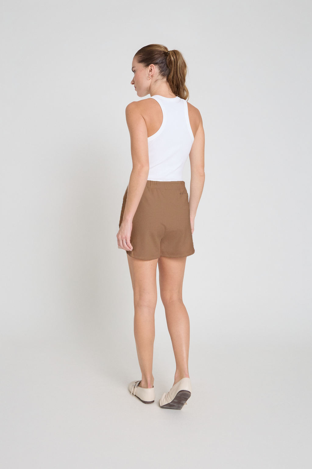 Shorts em malha - Mocha