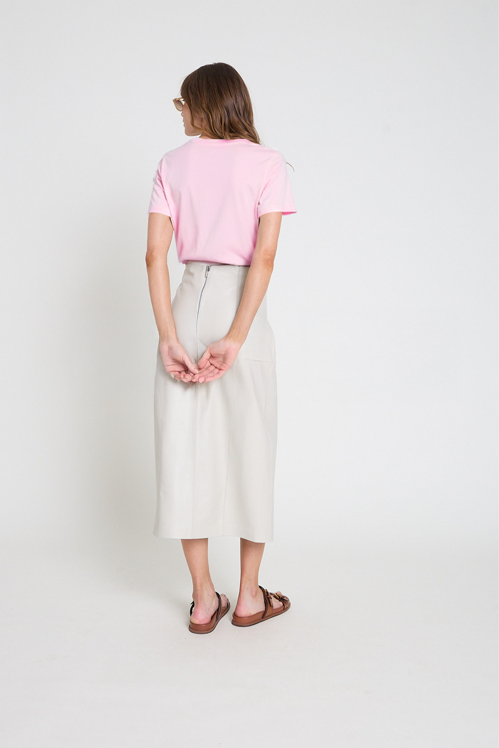 Camiseta em algodão pima - Rosa
