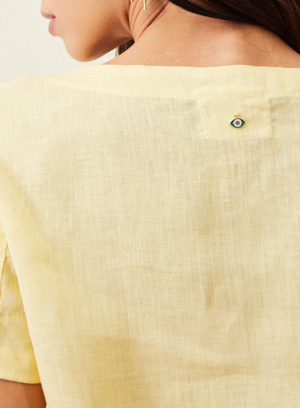 Blusa De Linho - Amarelo
