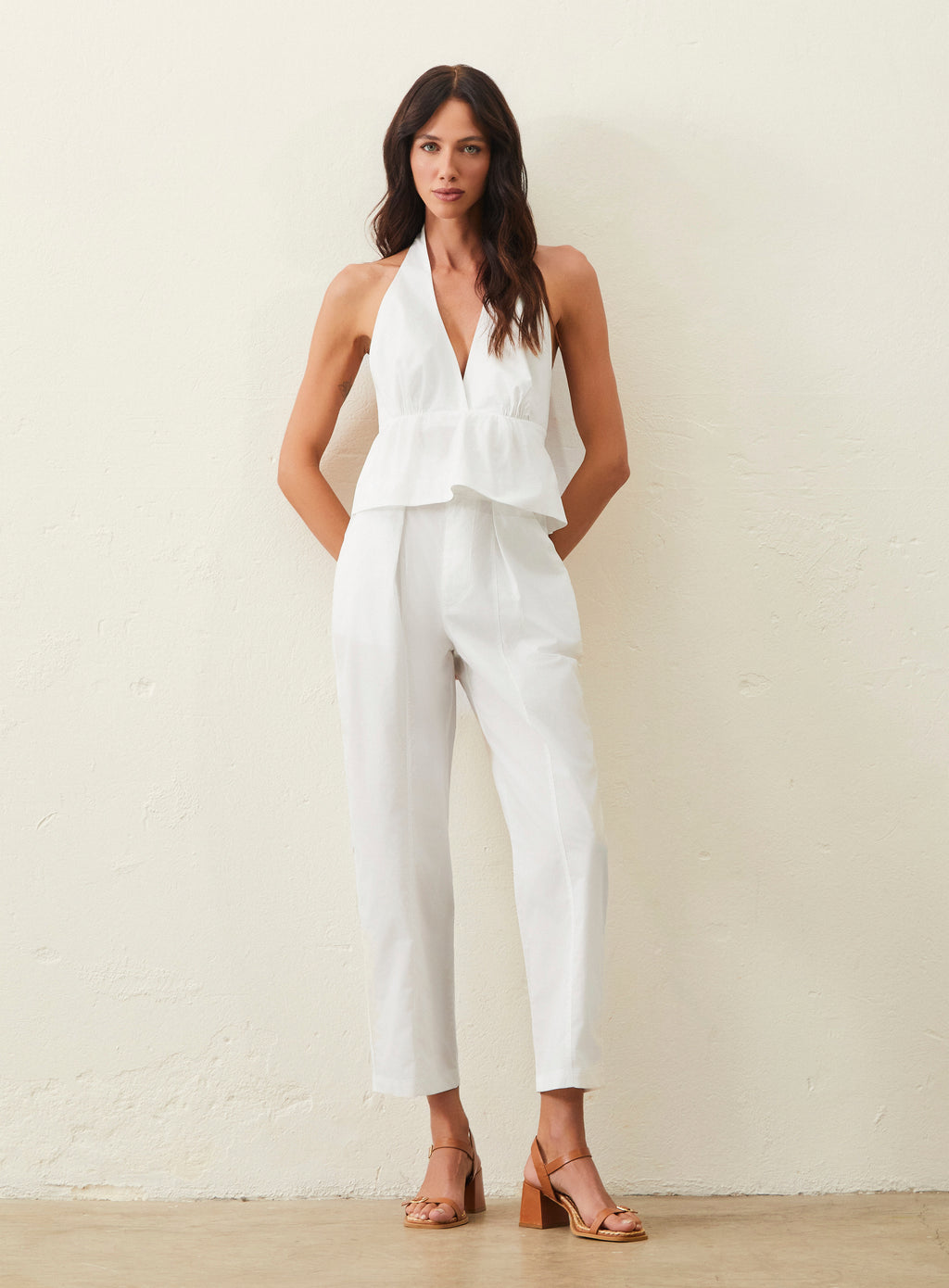 Blusa Frente Unica Tricoline - Branco