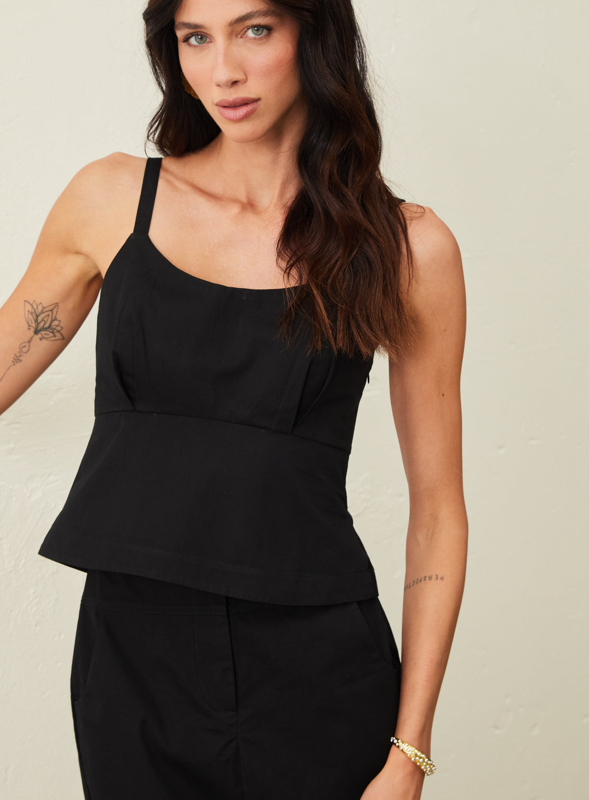 Blusa Em Gabardine - Preto