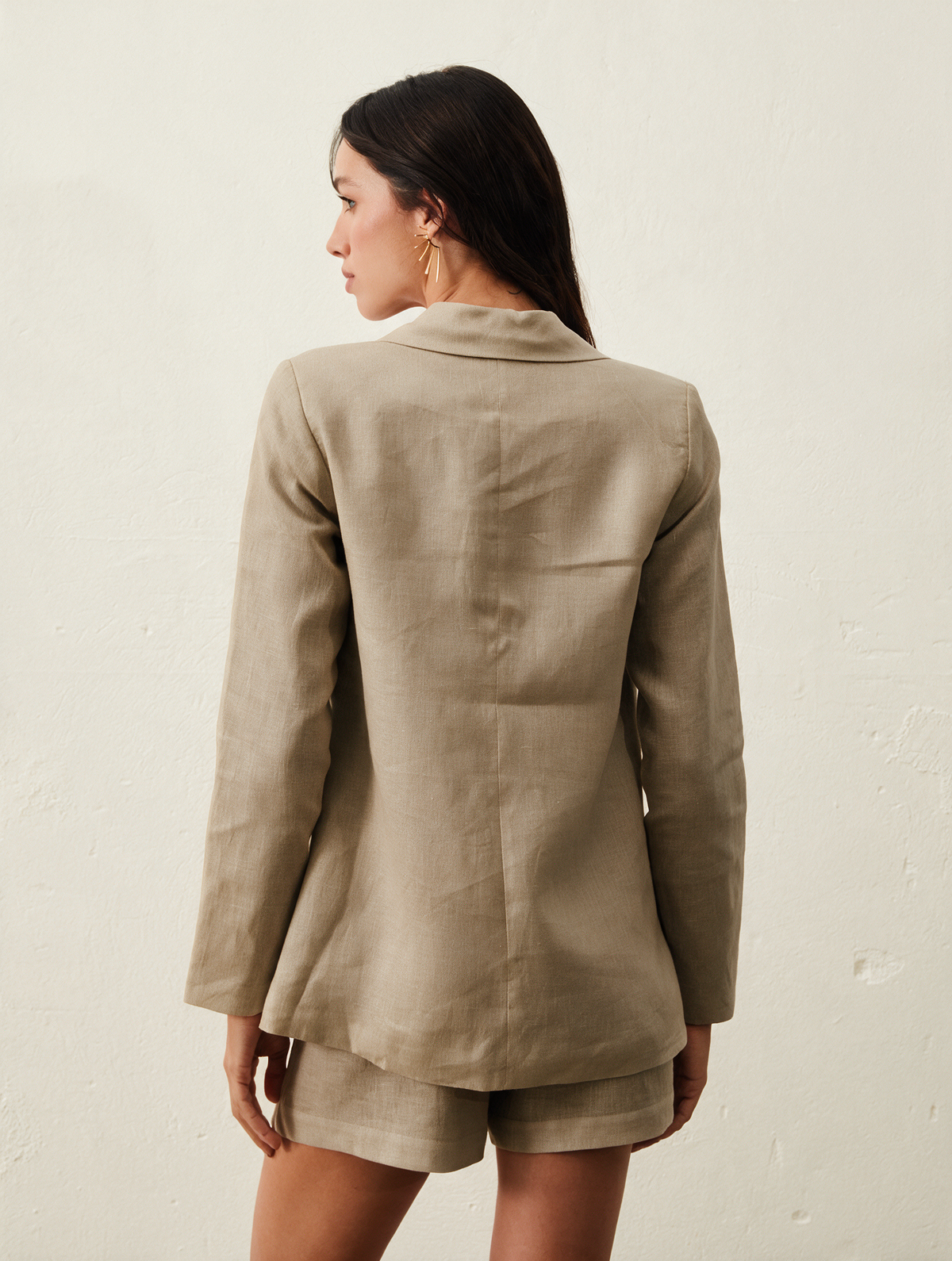 Blazer De Linho - Bege