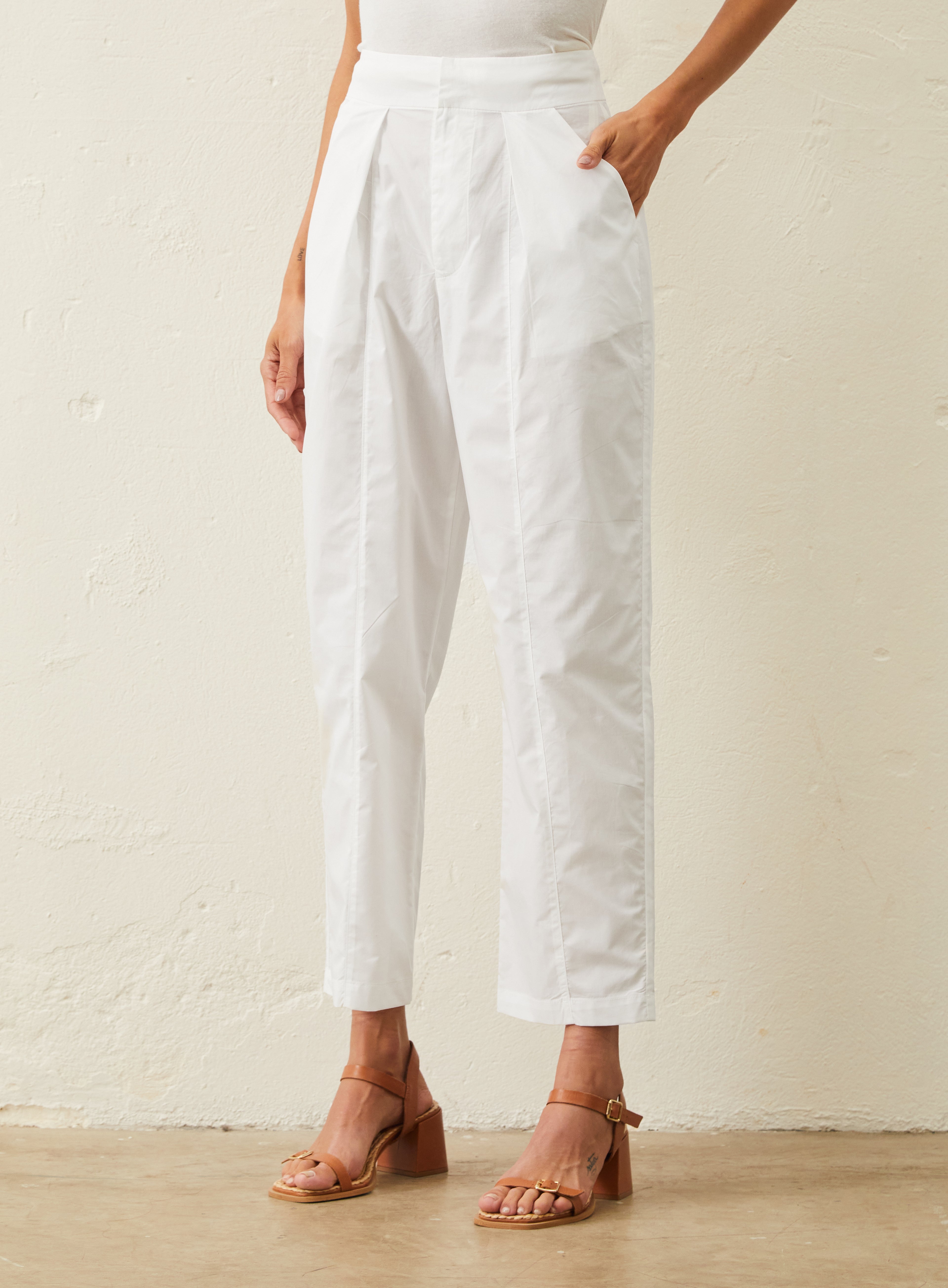 Calça Tricoline - Branco