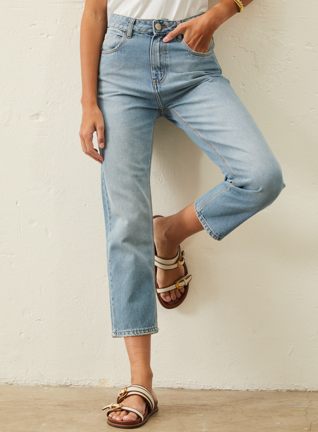 Calça Jeans Reta