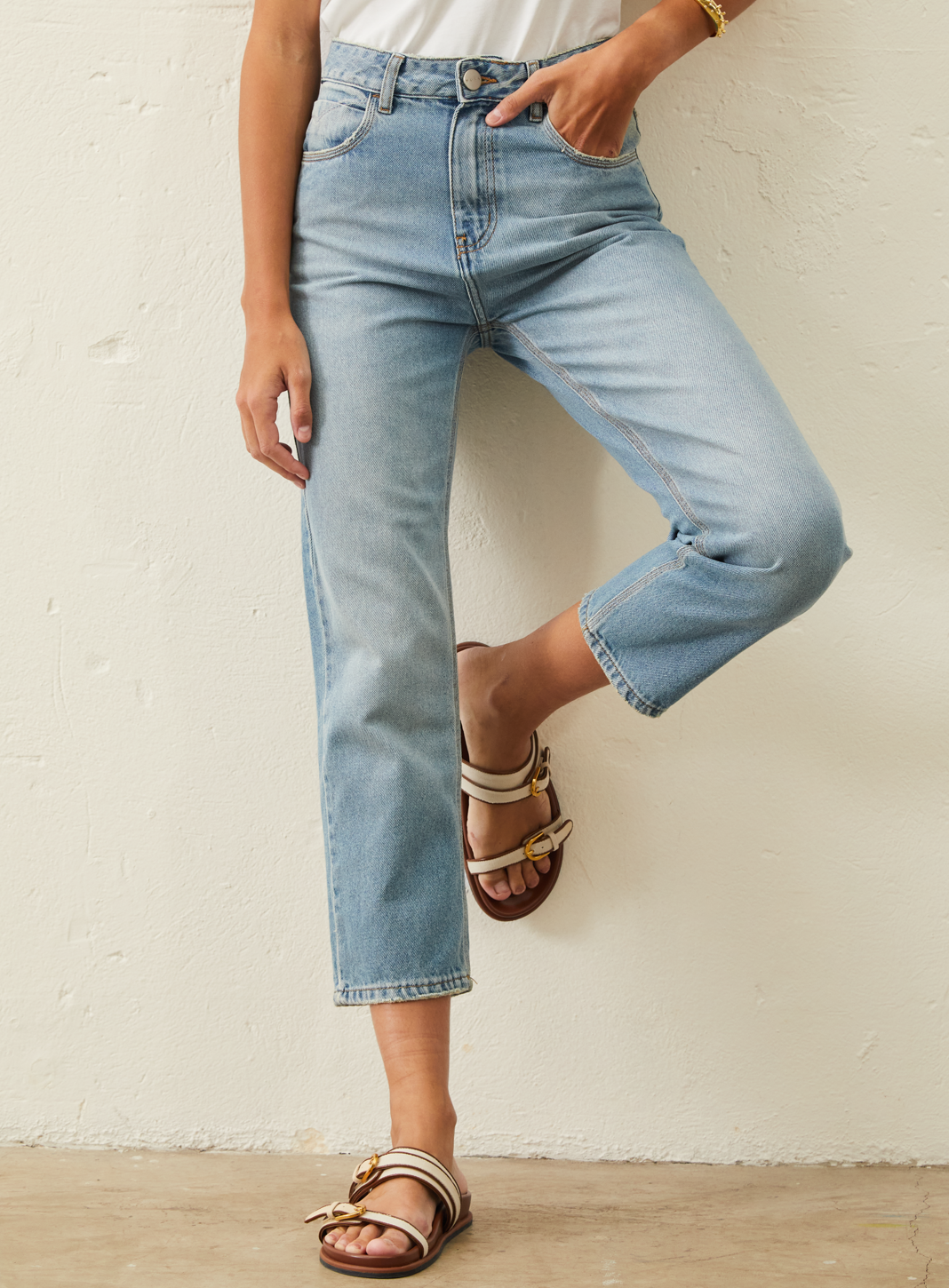 Calça Jeans Reta