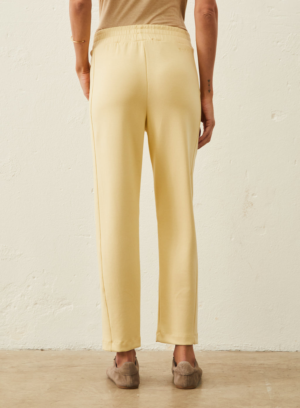 Calça De Moletom Reta - Amarelo