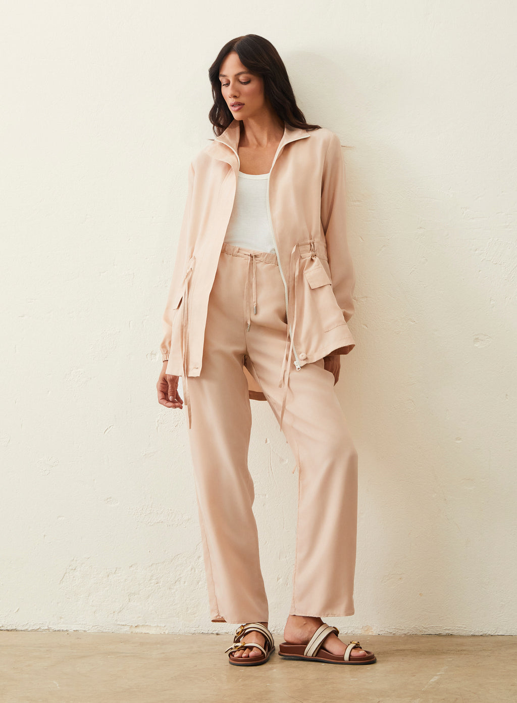 Calça De Seda - Rosa