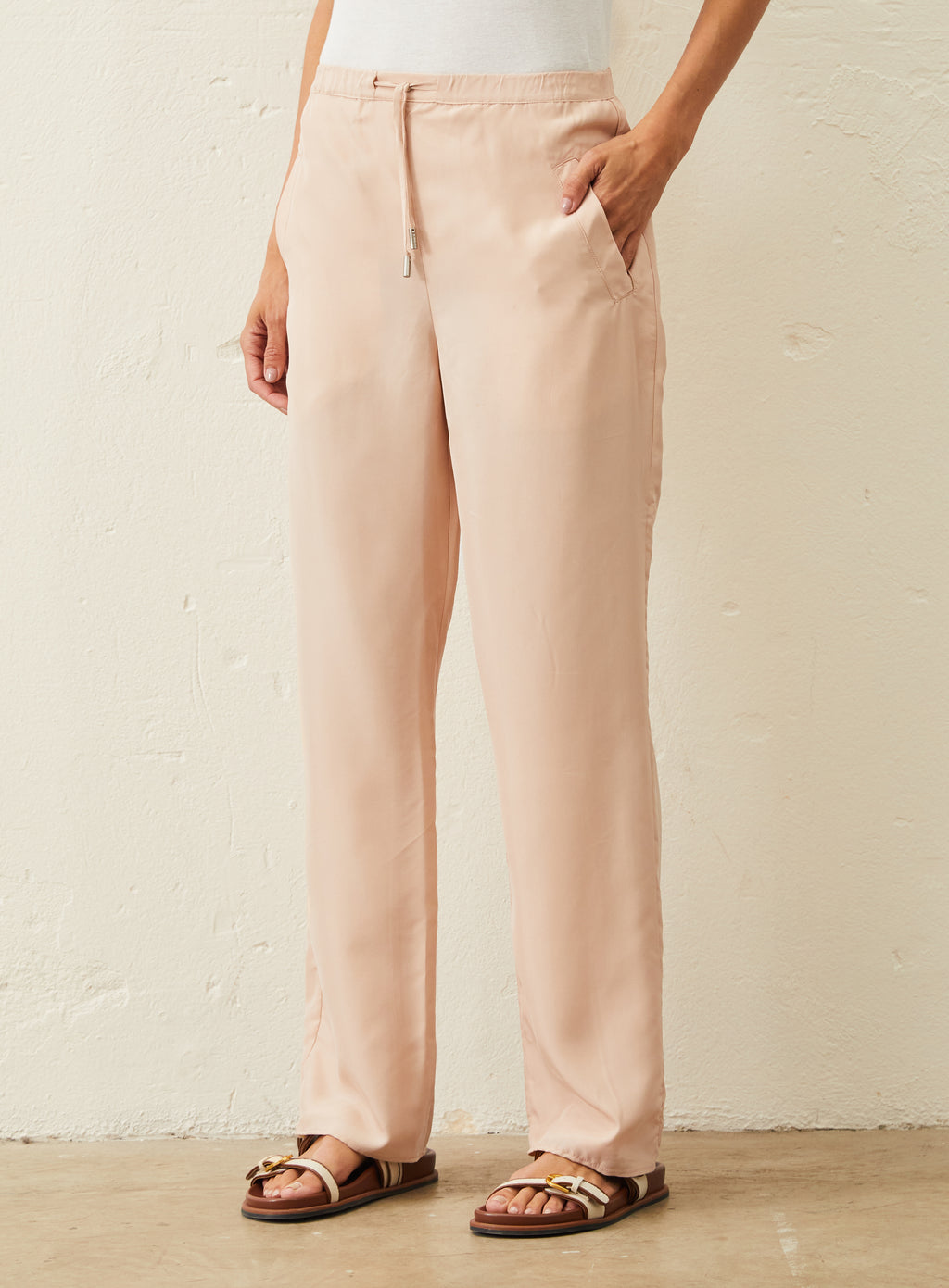 Calça De Seda - Rosa