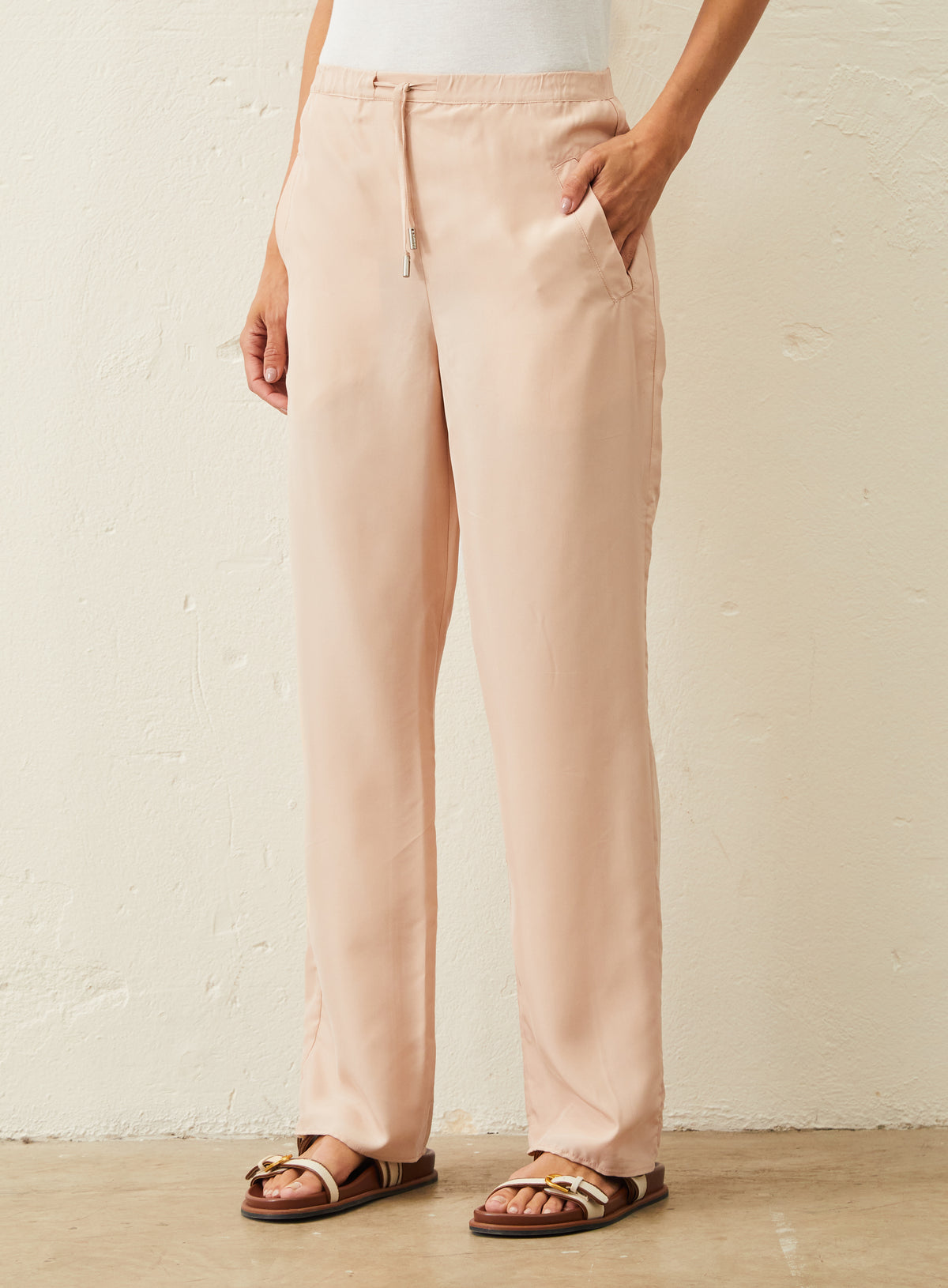 Calça De Seda - Rosa