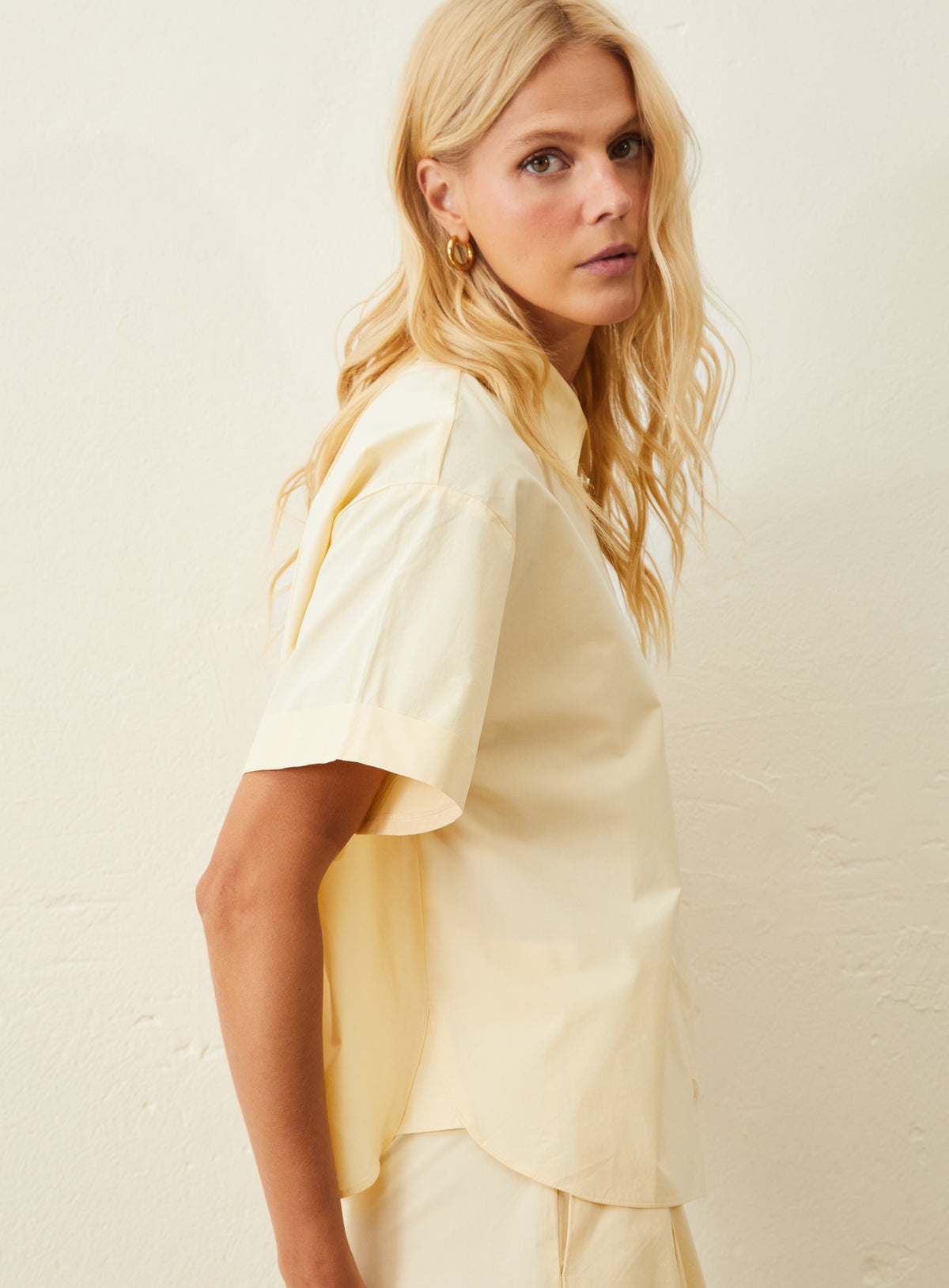 Camisa De Tricoline - Amarelo