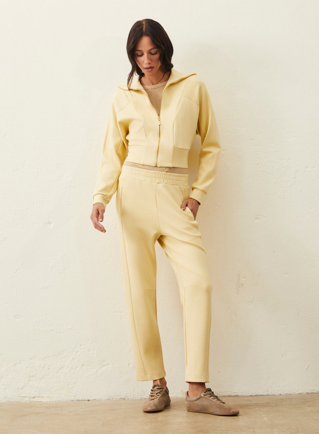 Jaqueta De Malha - Amarelo