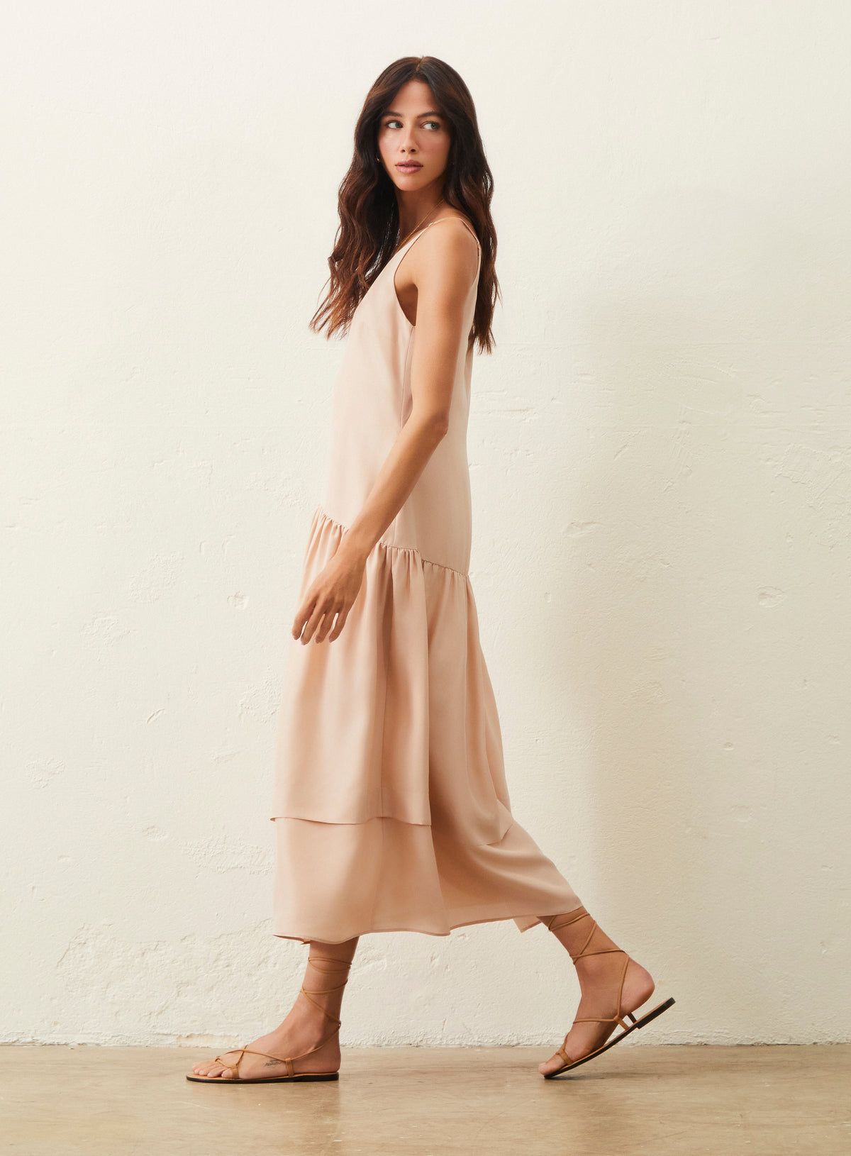 Vestido De Seda - Rosa