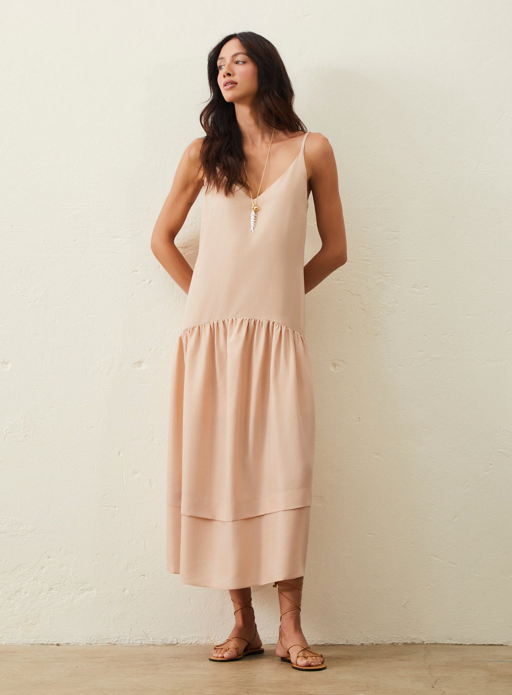 Vestido De Seda - Rosa