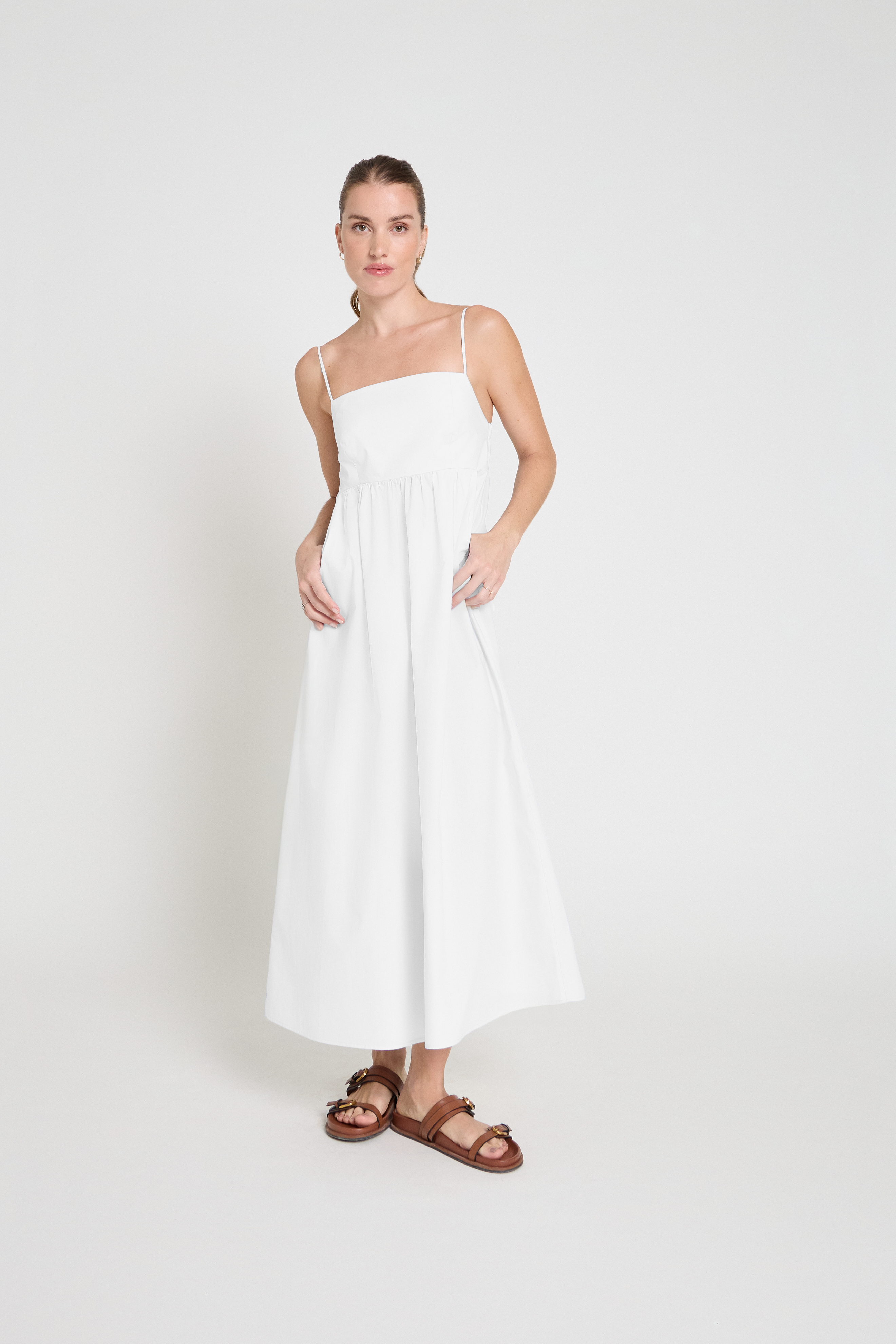 Vestido de algodão- Branco