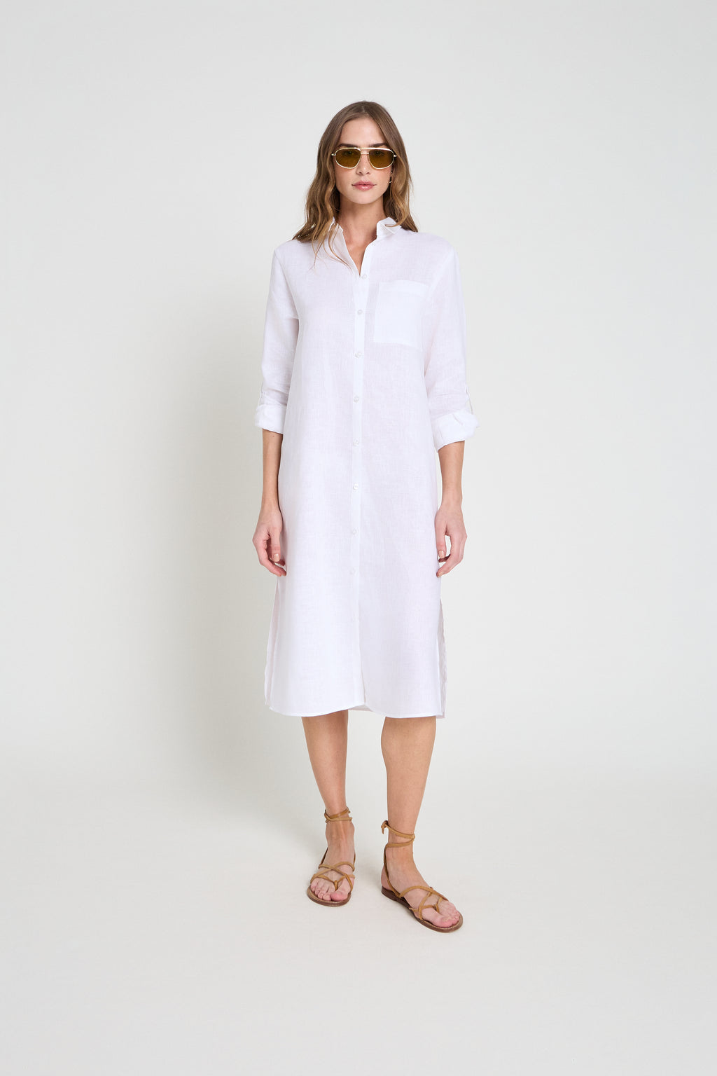 Chemise em linho - Branco