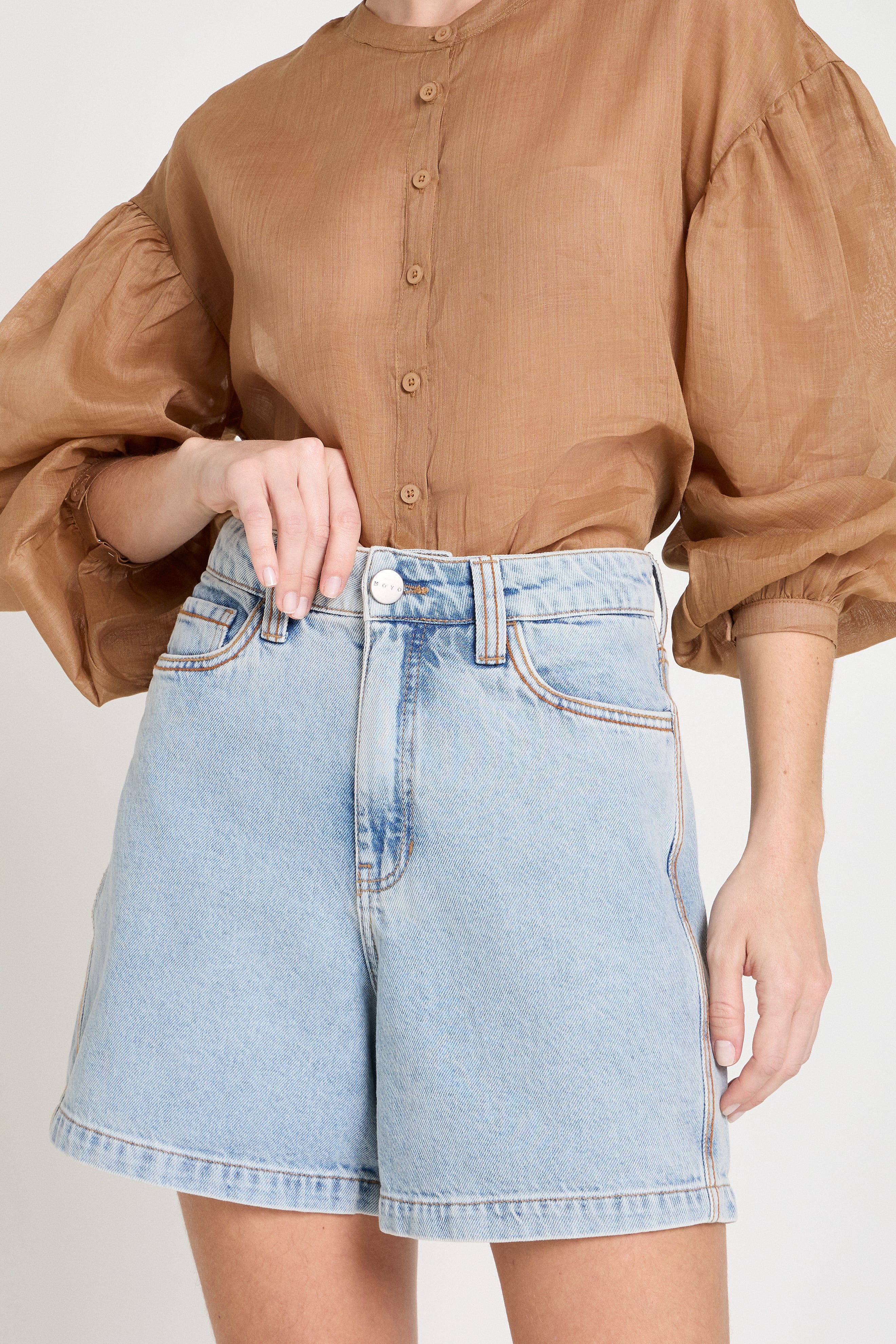 Bermuda Jeans- Claro