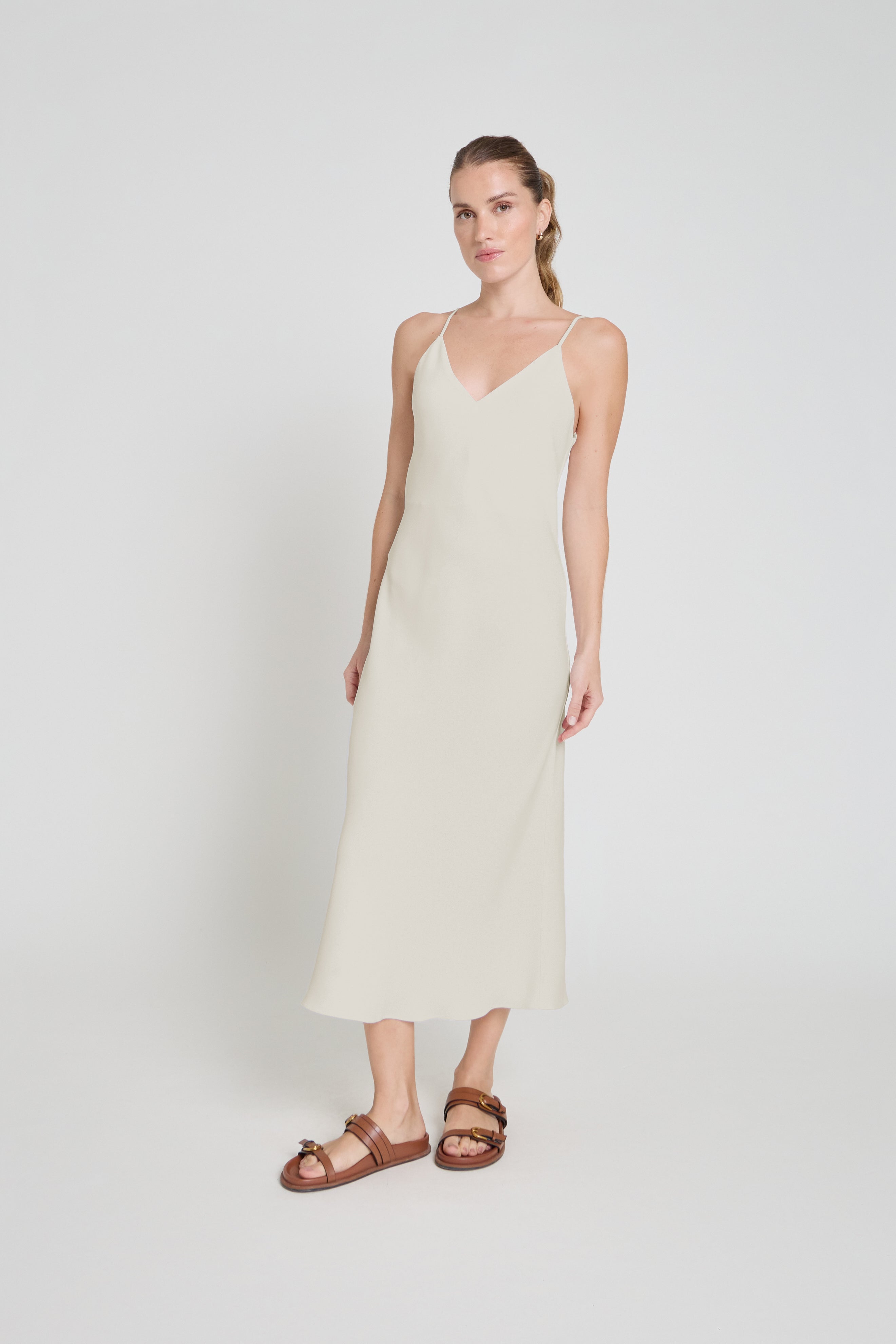 Vestido de crepe- Papel