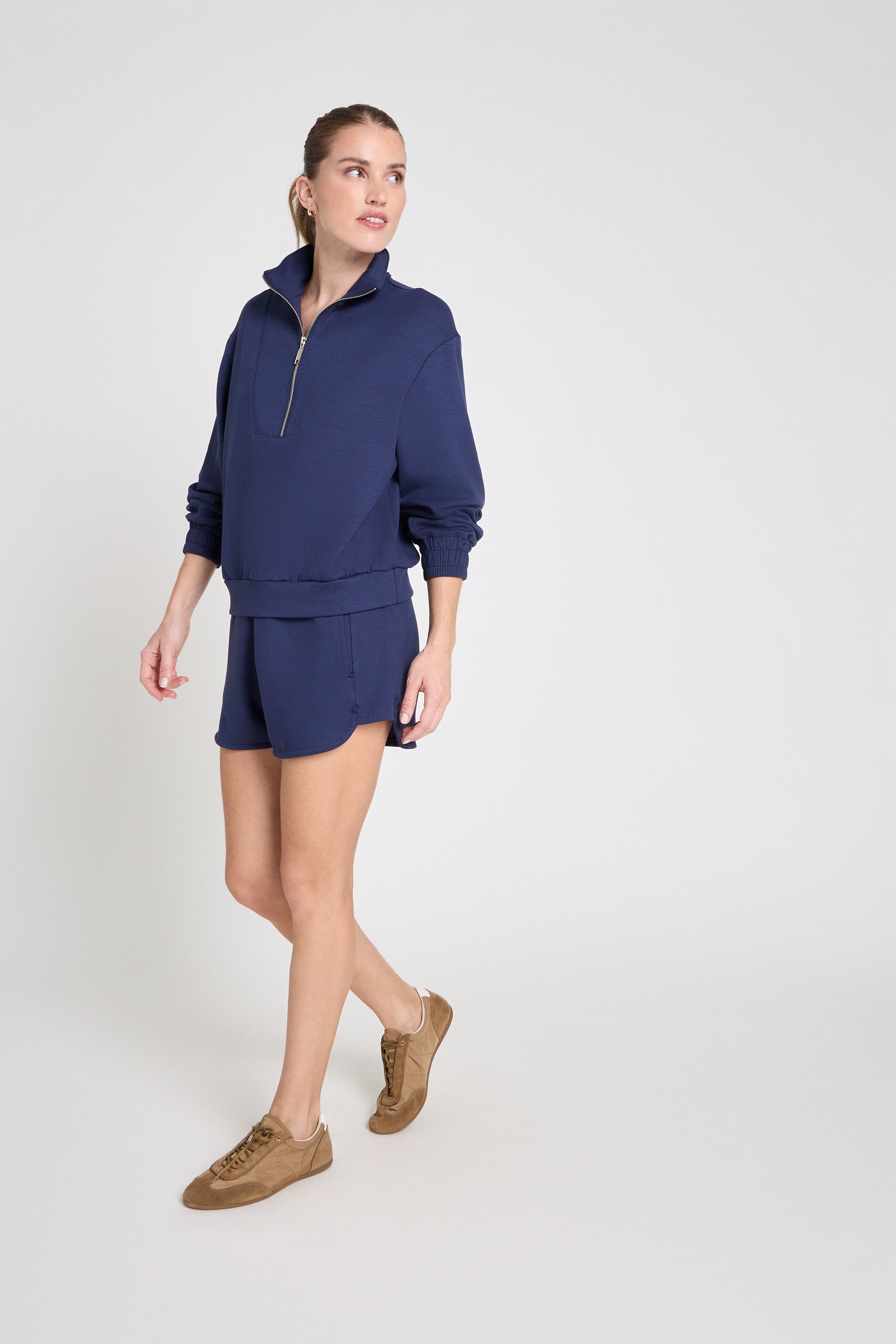 Shorts em malha - Marinho