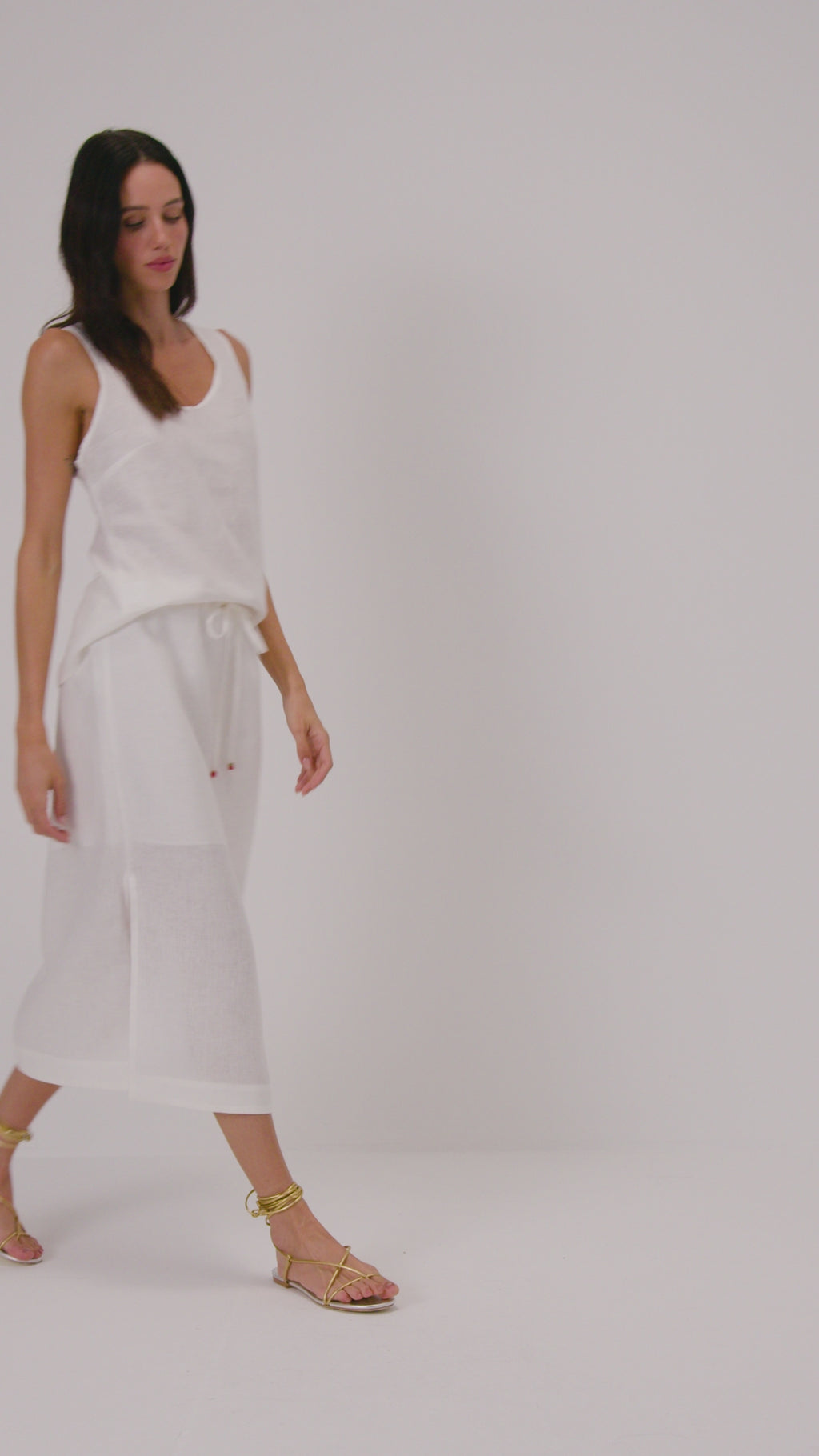 Regata em linho - Off White