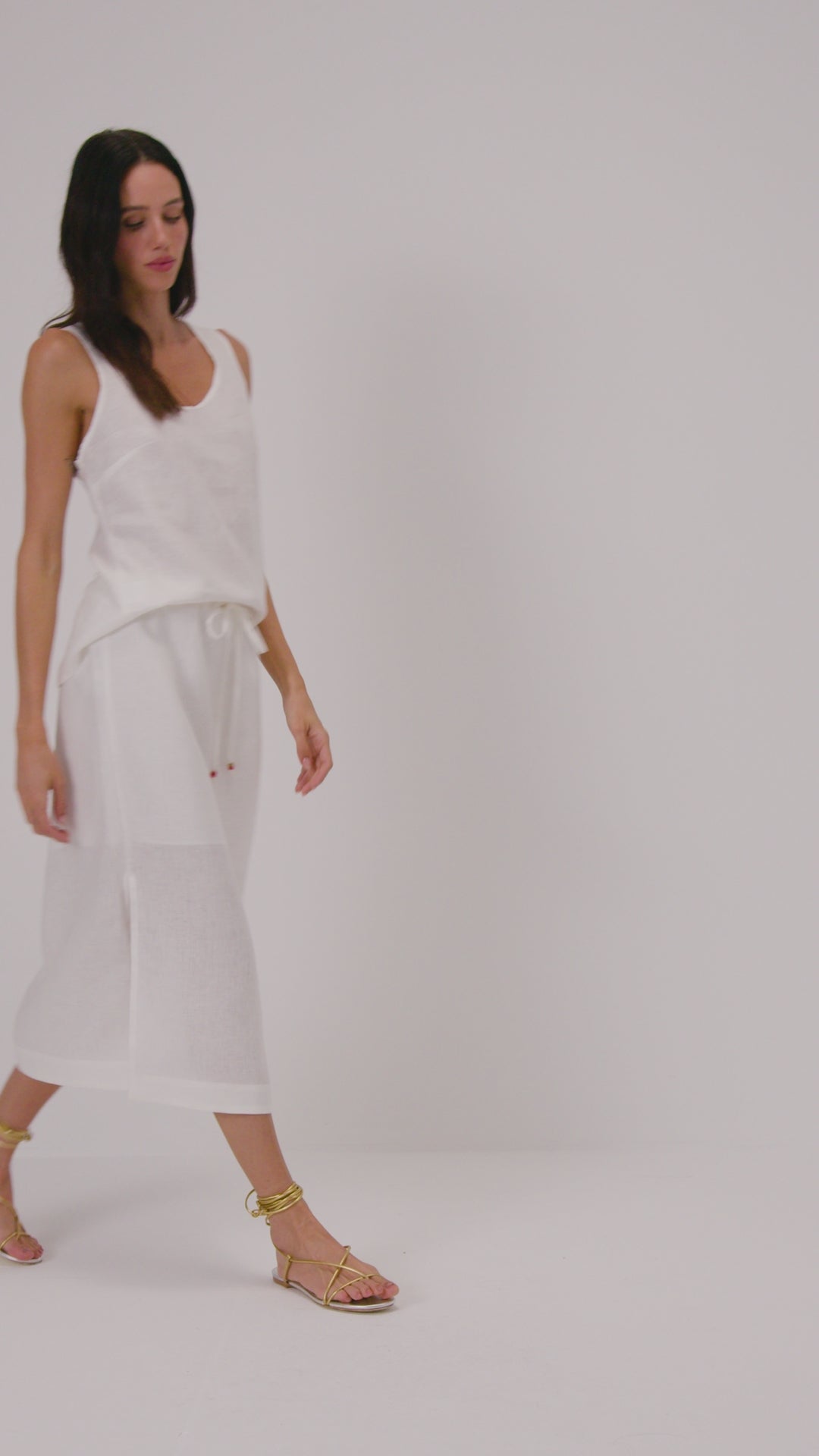 Regata em linho - Off White