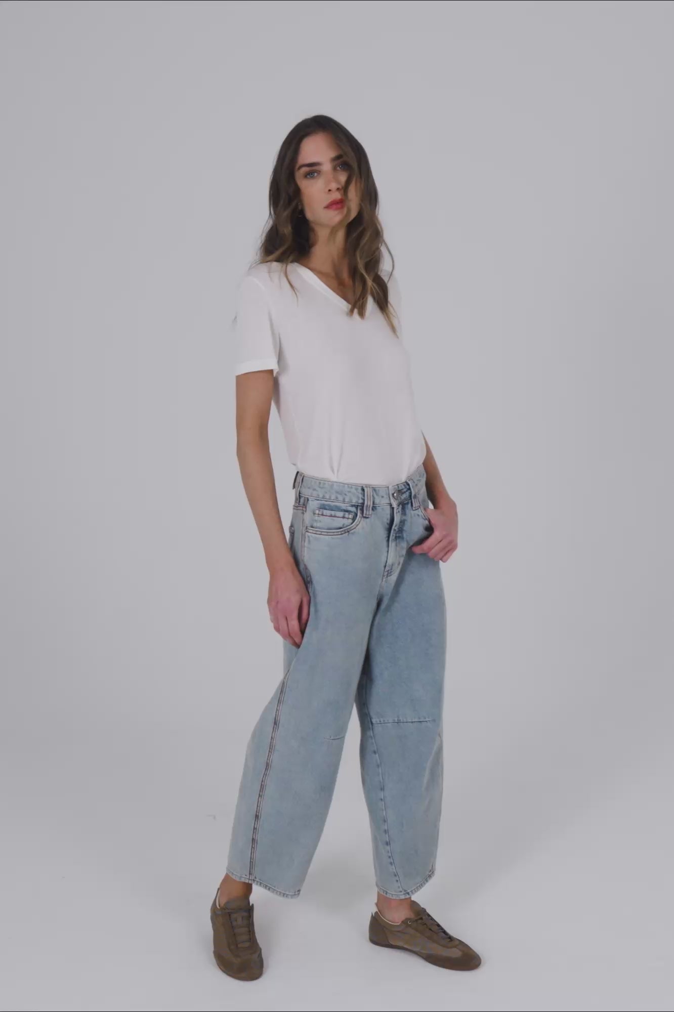 Calça Jeans carrot - Claro