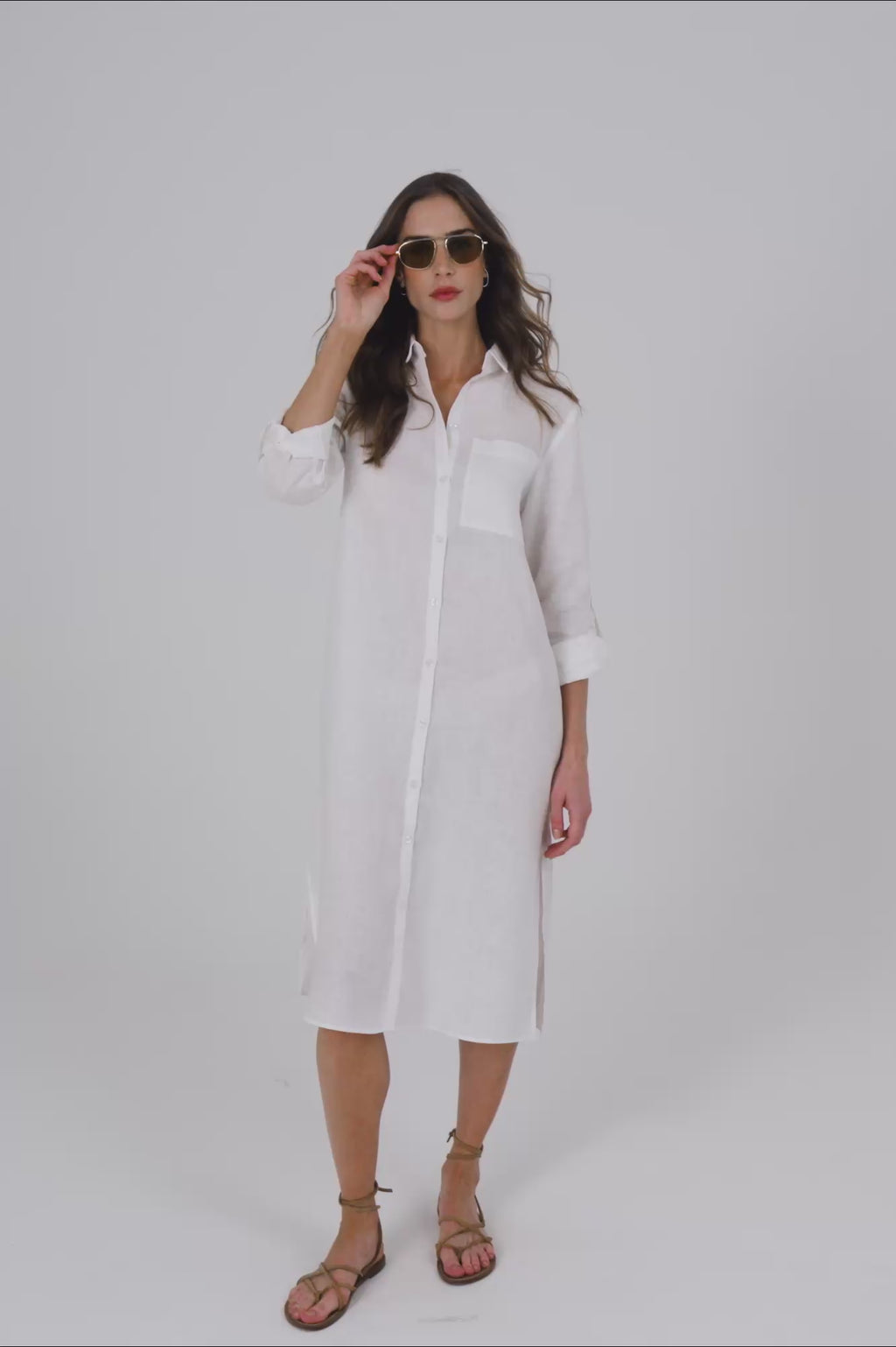 Chemise em linho - Branco