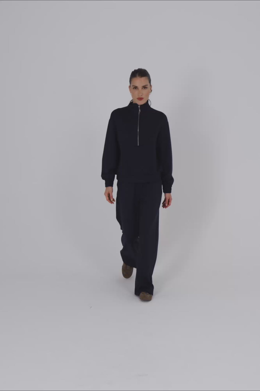 Blusão em malha de viscose - Marinho