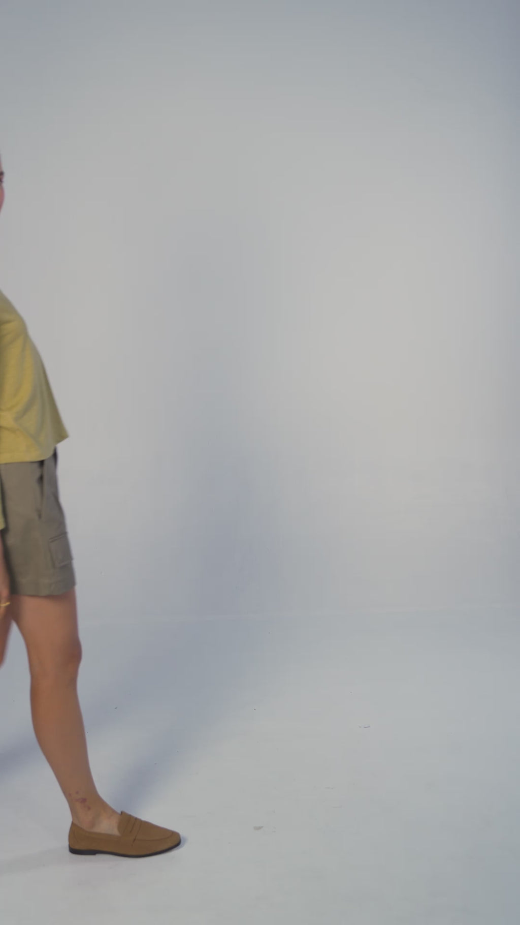 Camiseta manga longa em Viscolinho - Verde