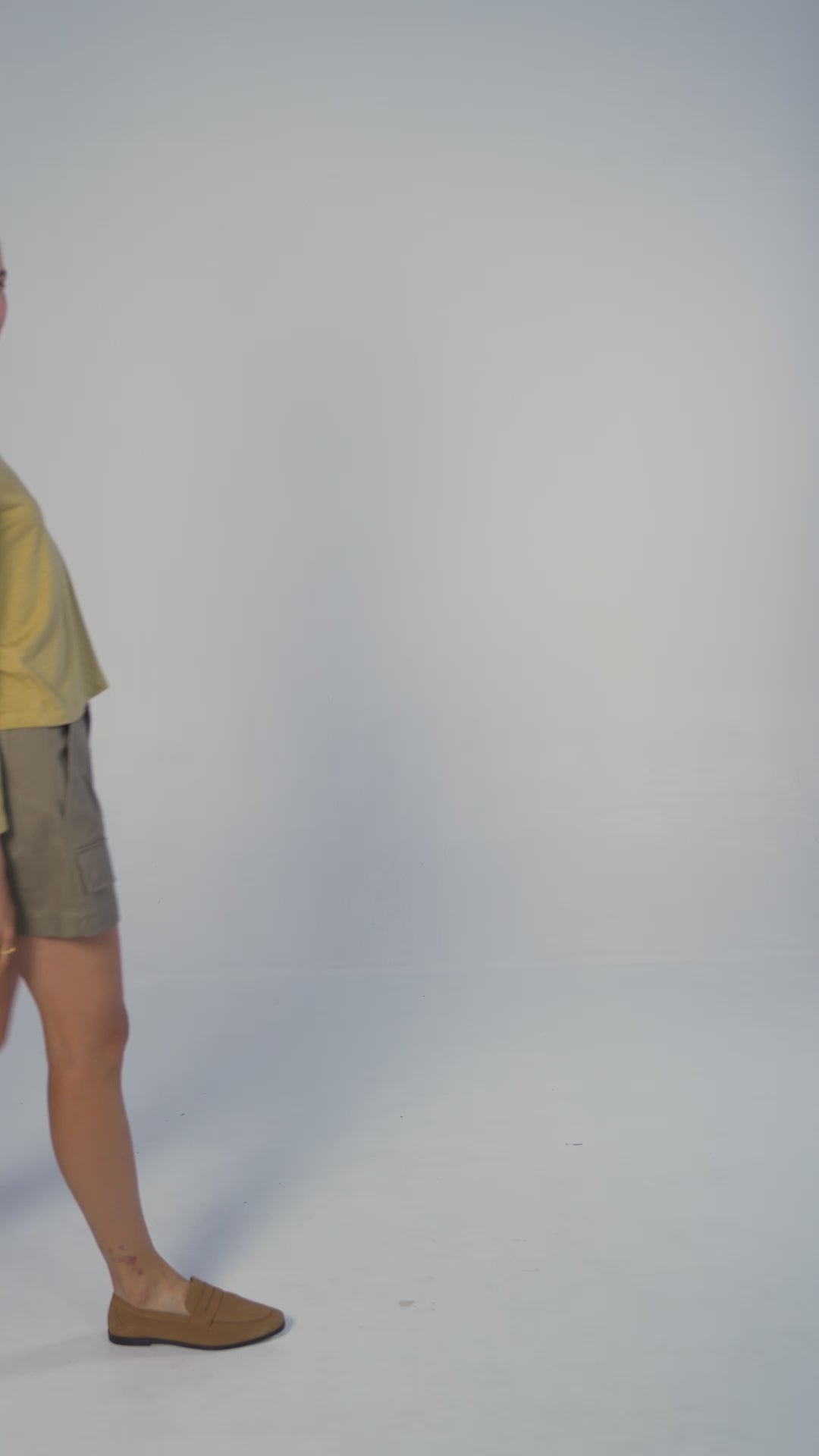 Camiseta manga longa em Viscolinho - Verde