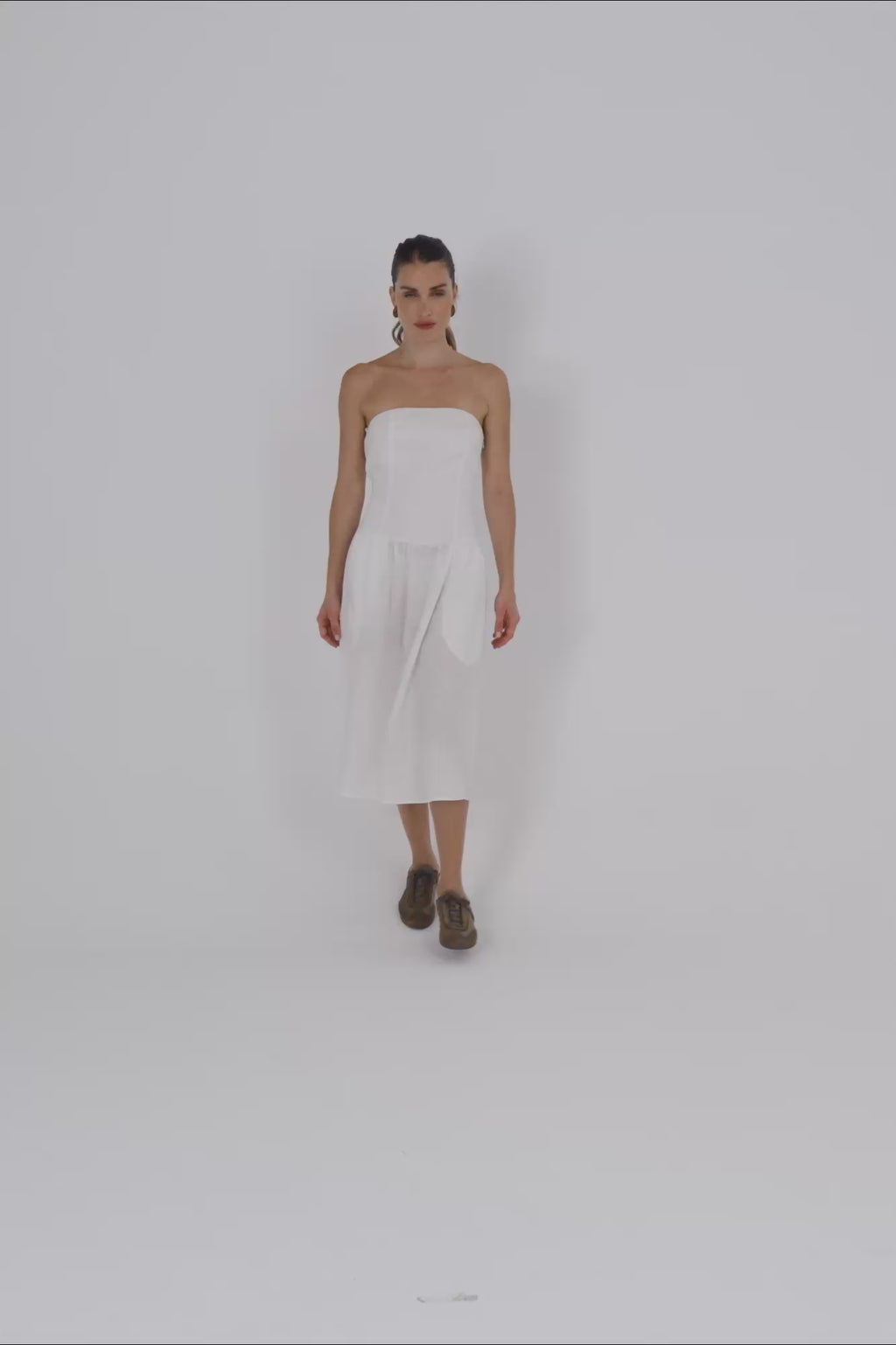 Vestido em linho - Branco