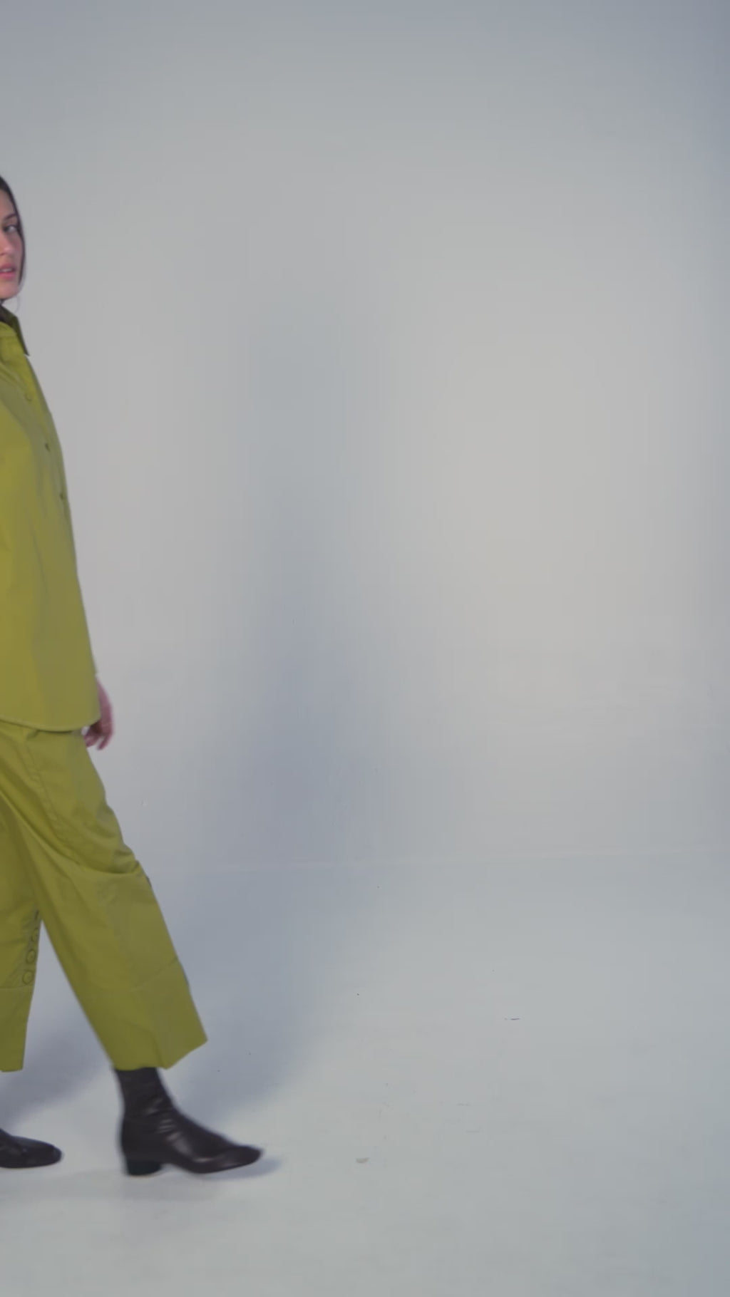 Camisa em Tricoline - Verde Oliva