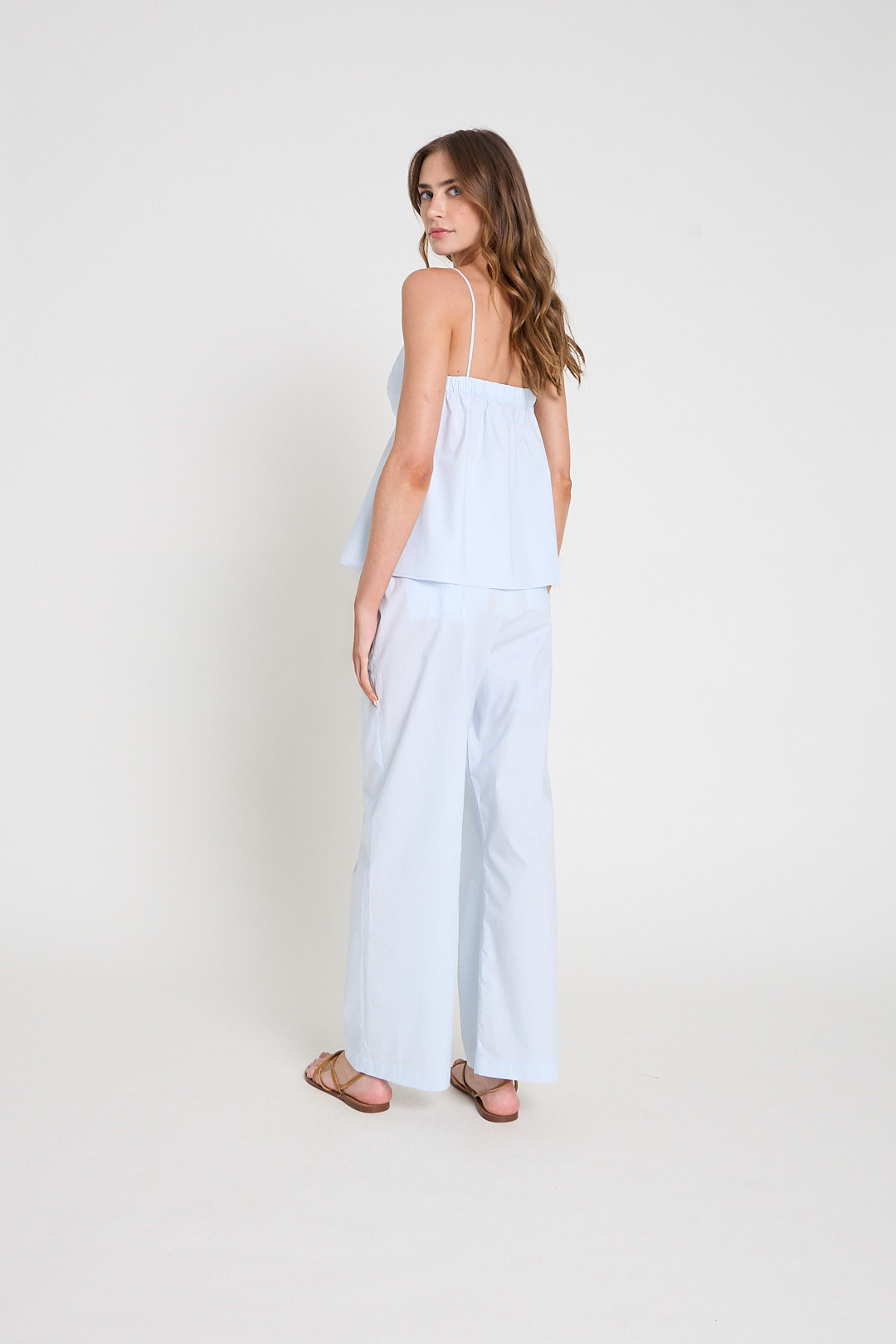 Blusa em tricoline - Azul claro