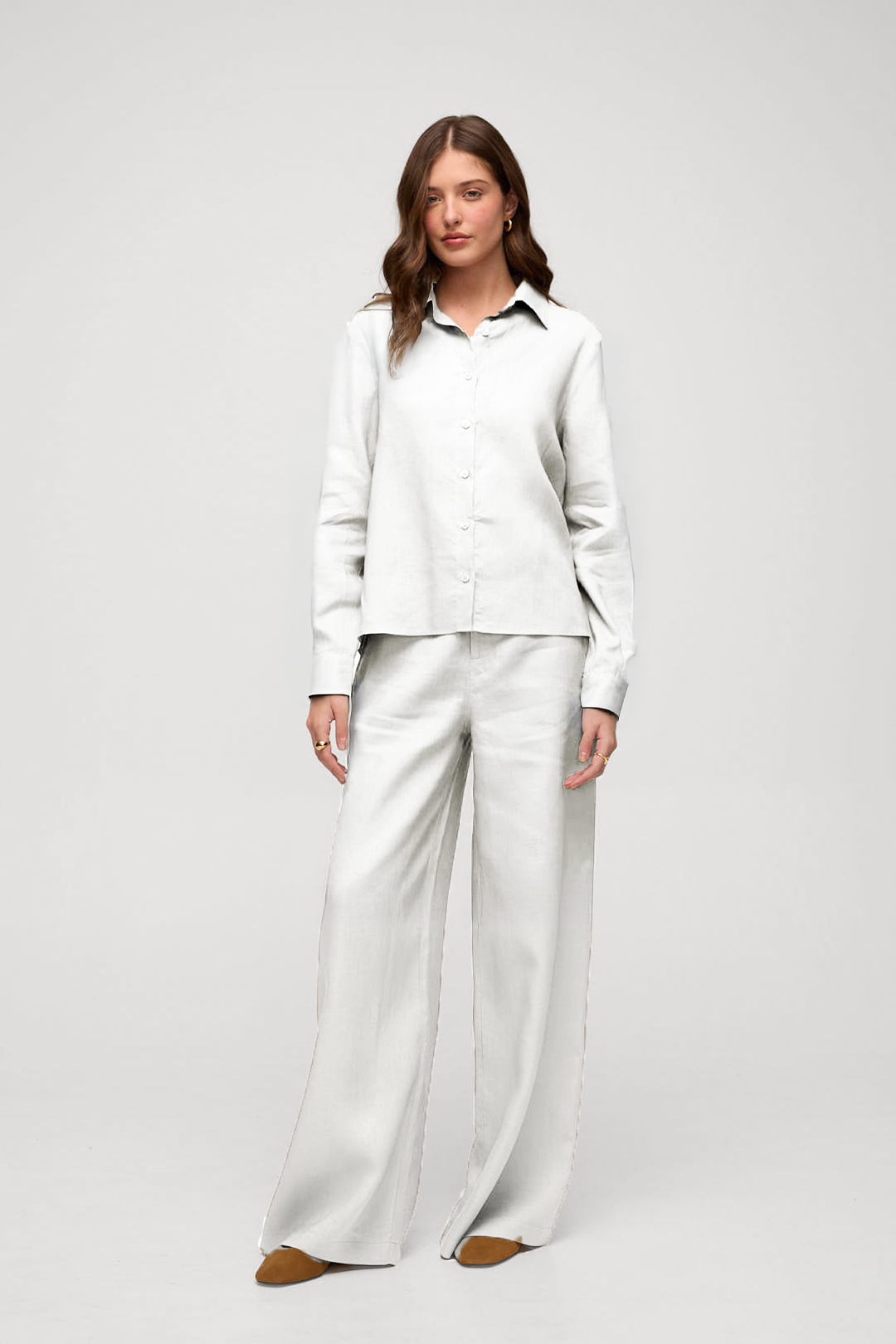 Camisa em linho - Branco