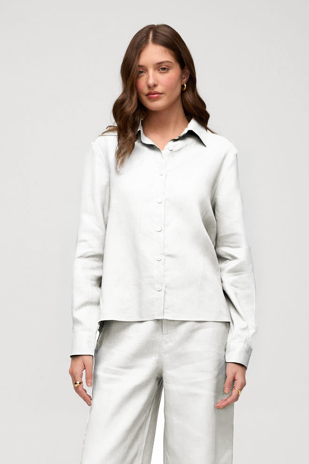 Camisa em linho - Branco