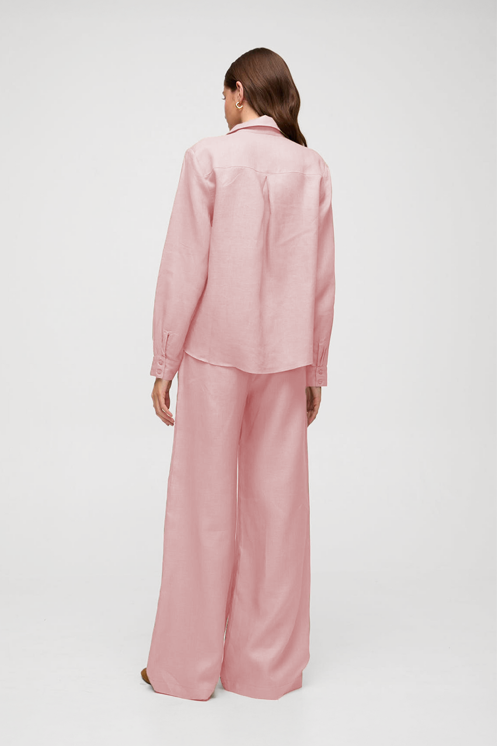 Camisa em linho - Rosa